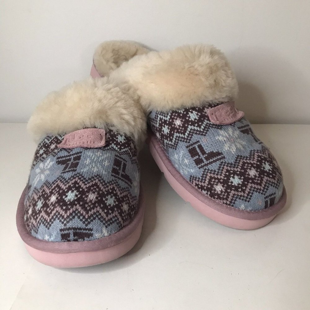 UGG Cozy Nordic Knit Slipper Slide Women's US 11 NWOB